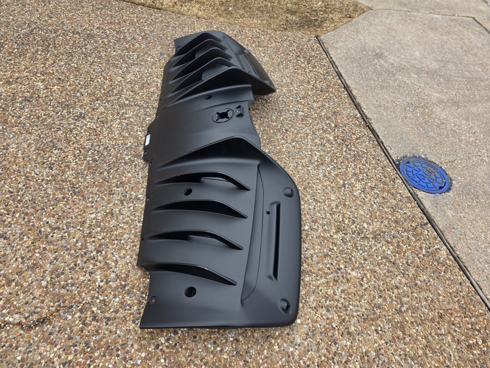 FERRARI SF90 OEM GENUINE ORIGINAL REAR LOWER BUMPER DIFFUSER