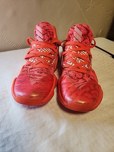Men's Adidas James Harden Vol 4 Solar Red Basketball Sneakers EH2409 Size 6.5 - Picture 1 of 14