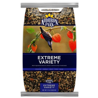 Extreme Variety Wild Bird Seed for Feeders, 15lb. Bag