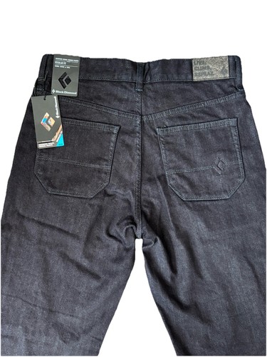 Black Diamond Herren 30x32 schwarz Mission Wolle Denim Hose Jeans Reißverschlusstasche - Bild 16 von 22