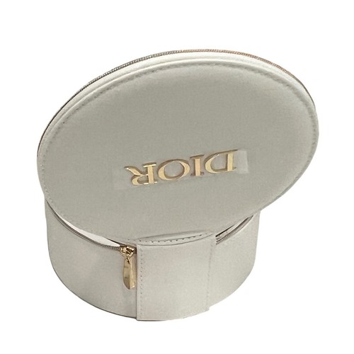 Dior Round Vanity Case Makeup Bag with Mirror New in Box - Picture 8 of 10