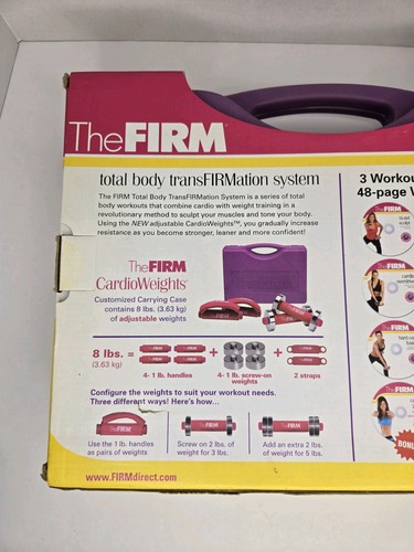 The Firm Cardio Total Body Transformation Dumbbell Weight System W/ Case READ! - Picture 23 of 24