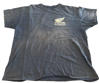 #ad Vintage Sun Faded Blank Honda T Shirt Hanes Large $14.99
