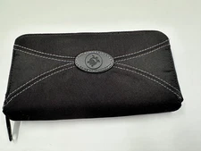 PacSafe Tour Safe Wallet Black Nylon Zip Around Safety Chain 8W x 4T x 1D - NEW!