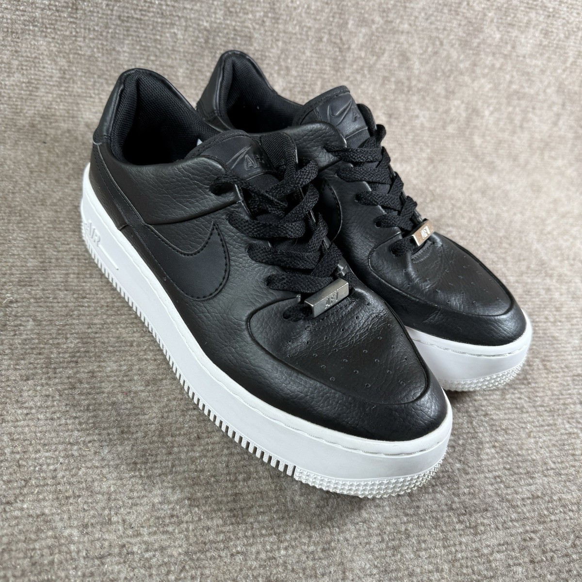 nike air force black platform