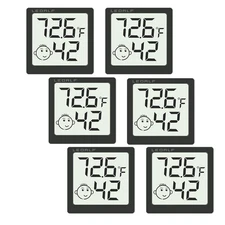Mini Humidity Meter Hygrometer 6 Pack Room Thermometer Indoor Digital Temperatur