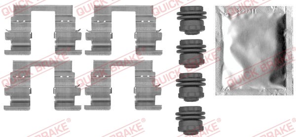 1X Quick Brake 109-0013 ZubehöRsatz Scheibenbremsbelag FüR Opel Vauxhall Chevrol-image