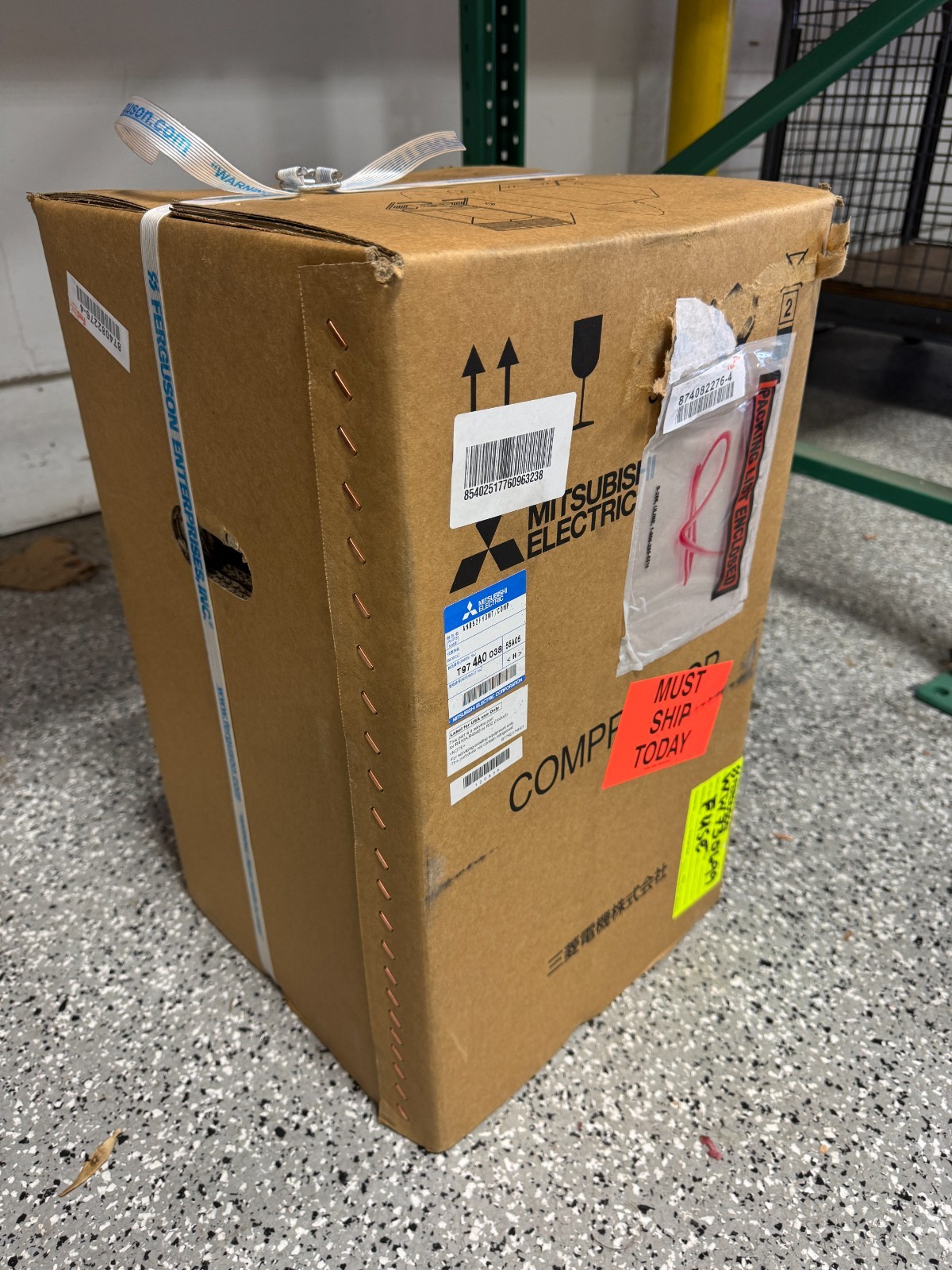 Mitsubishi Electric DC inverter compact scroll compressor ANB52FYDMT T974A0038