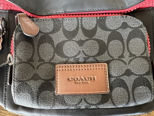 Coach Signature Track Belt Bag Travel Fanny Pack - Picture 2 of 8
