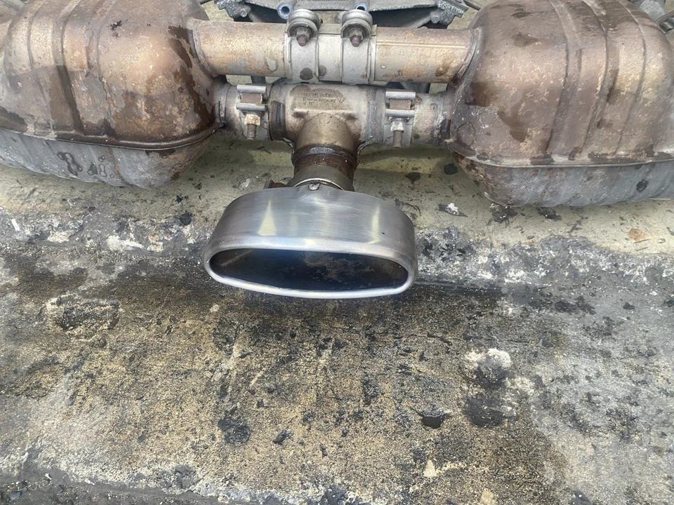 Conjunto de sistema de escape silenciador trasero Porsche Boxster 2005-08 OEM Foto 2 de 4