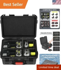 Hard Case for Ryobi 18v Battery Storage - Waterproof & Shockproof Power Tool ...