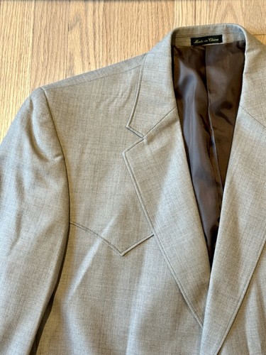 Circle S Western Blazer For Men Rustic Jackets 2 Button 50R Yokes Cowboy 2XL - Picture 14 of 24