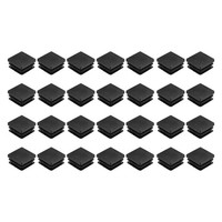 28 StüCk Rohrstopfen, 28X28Mm Quadratisch Abschlusskappen, Pe-Lamellenstopfen