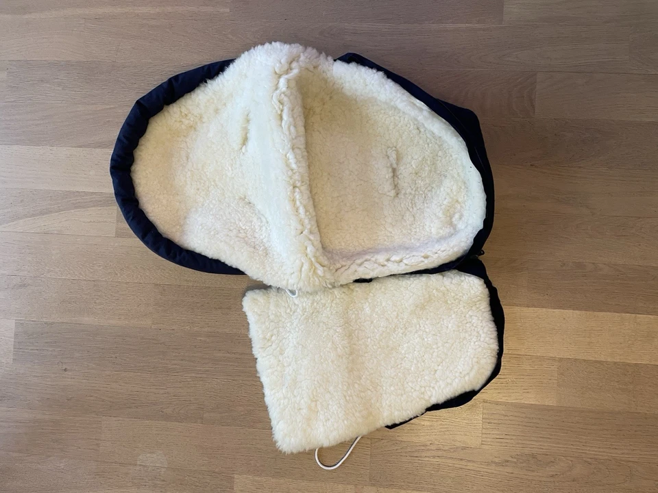 Fußsack für Babyschale Innenfutter aus Lammfell - Bild 3 von 3