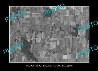 West Walworth New York Aerial View Of The Town c1930 Old Large Historic Photo
