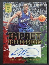 Rod Strickland 2021-22 Panini Donruss Elite Impact Impressions Red Green Auto