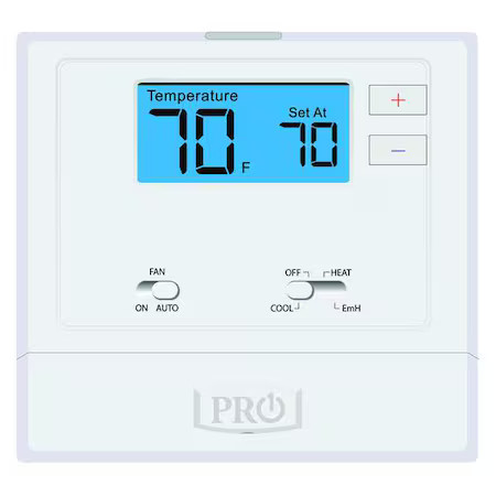 Pro1 Iaq T621-2 Non-Programmable Thermostat, 2 H, 1 C, Wall 
