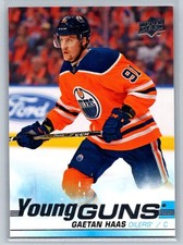 2019-20 Upper Deck Young Guns Gaetan Haas RC Edmonton Oilers #232