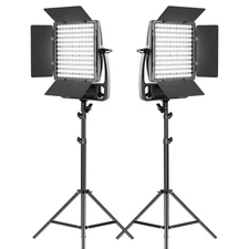 GVM LT100S 100W Bi-Color LED Panel 2-Light Kit