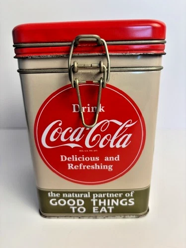 Vintage Reproduction Coca Cola Tin Canister
