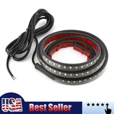 2x 60" Running Board LED Light DRL Side Step 60" LED Light DRL Strip AmberWhite