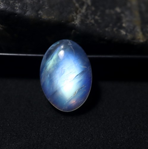 17.7 Cts 21x15.2 MM Natural AAA Rainbow Moonstone Oval Cabochon June Birthstone - Picture 5 of 9