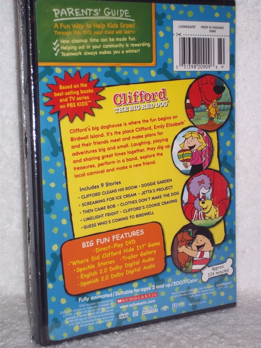 Clifford The Big Red Dog: Doghouse Adventures (DVD, 2007) animated