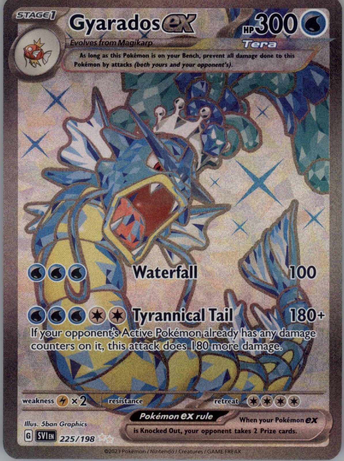 Gyarados ex 225/198 Holo - Pokemon SV01: Scarlet & Violet Base Set (1)