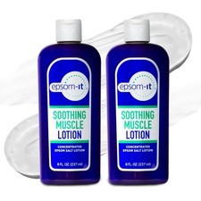 EPSOM-IT Soothing Muscle Lotion - Epsom Salt Magnesium Sulfate Cream Arnica for
