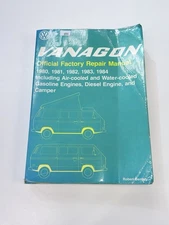 Volkswagen VW Vanagon Official Factory Repair Manual, 1980-1989 Gas Diesel Shop