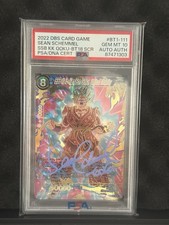 SSB Kaio-Ken Son Goku United Divinity SCR BT1-111  Voice Actor Auto PSA 10