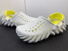 Crocs Echo Clog Moonlight White Volt Yellow Men  s Size 7/Women  s 9 Slip On Shoes