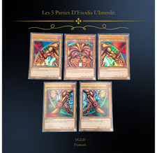 Yu-Gi-Oh! Les 5 Parties D'exodia l'interdit complet En Ultra Rare  - YGLD-FR