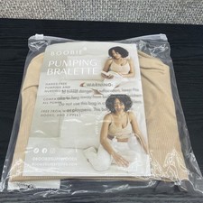 Boobie Pumping and Nursing Bralette Size L-XL Hands-free Soft Wire Free Cooling