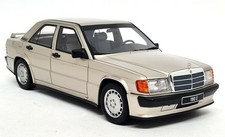 Otto 1/18 - Mercedes Benz 190E 2.5-16S W201 1993 Smoke Silver Resin Model Car