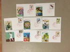 Eight Japan SPORT fdc-maxi cards