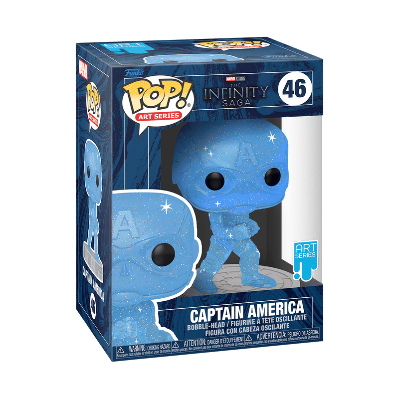 Funko Pop Art Series Captain America #46 Infinity Saga Mint w/ Hard Stack