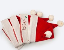 Set of 5 Santa hats for adults, perfect for Christmas parties