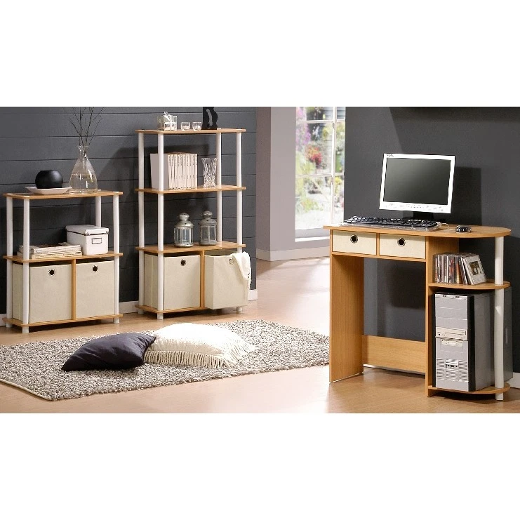 Многофункциональные стеллажи для хранения Furinno 99152 Turn-N-Tube Go Green 3 уровня с - Изображение 4 из 4