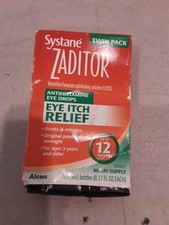 Systane Zaditor Antihistamine Eye Drops Eye Itch Relief 0.17 oz Exp :03/26 