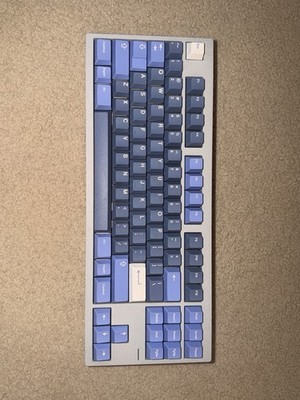 custom keyboard tkl KBD8xMlll Case, GMK Burple, Alpaca Switches Lubed+Filmed
