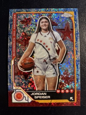 2025 Topps Chrome McDonald's All American Jordan Speiser 37 McFlurry Refractor