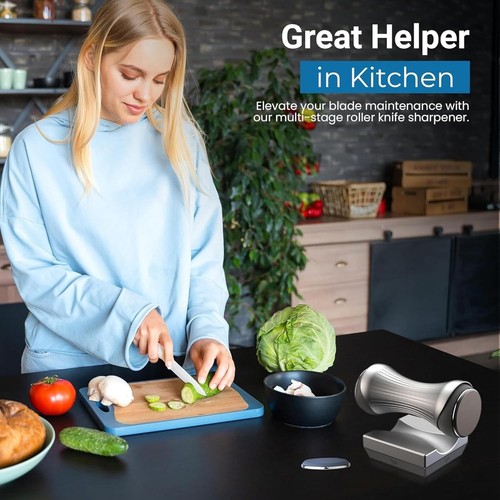 Premium Rolling Knife Sharpener - Knife Sharpener Rolling Kit for All Knives - 3 - Picture 7 of 8