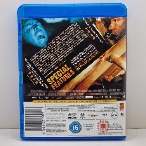 Enterrado (Blu-ray, 2011) Región B Cert 15 ICON Home Entertainment ICON70218 - Imagen 10 de 10