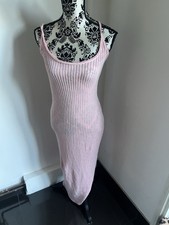 PRETTYLITTLETHING WHITE CROCHET BEACH MAXI DRESS COVER UP SIZE 12