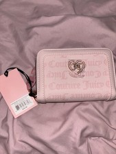 Juicy Couture Powder Blush  Flawless Medium  Double Zip Heart Logo Wallet