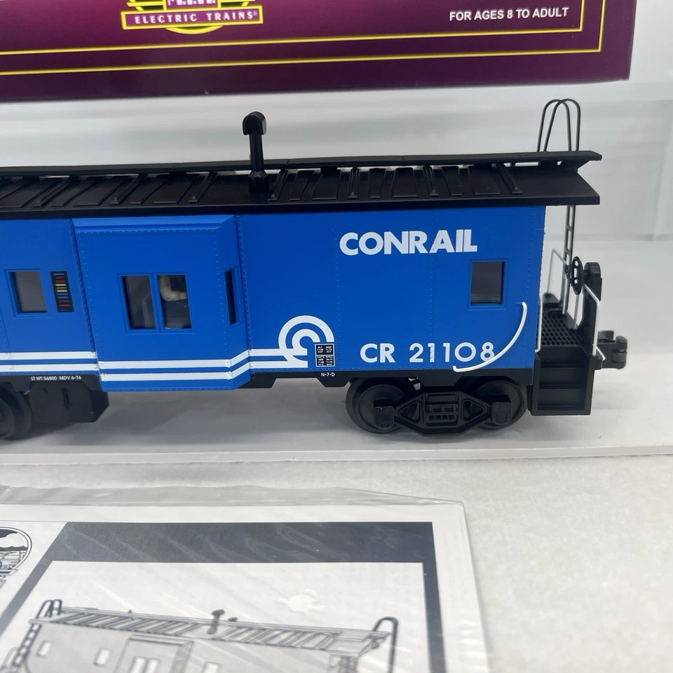 MTH Premier 20-91039 Conrail Bay Window Caboose #CR21108 O Gauge New - Image 4 of 4