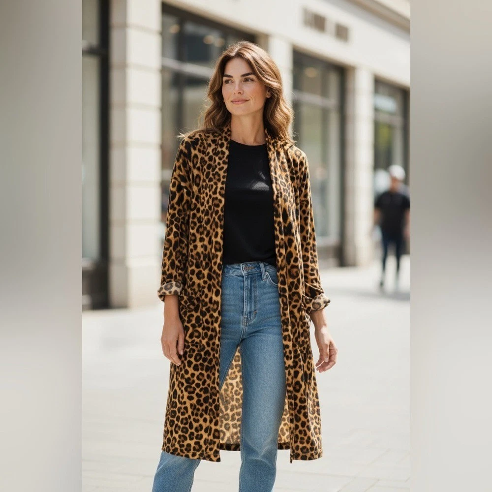 Leopard Cardigan for sale - eBay
