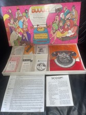 VINTAGE 1975 SCOOP! RARE NEWSPAPER BOARD GAME WADDINGTONS 100% COMPLETE