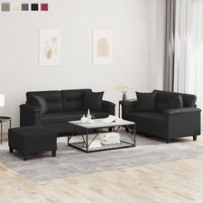 Sofagarnitur mit Kissen Sitzgruppe Schlafzimmer Couche Polstersofa Relaxsofa Neu